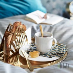 سینی چای استیل طلایی ایکیا GLATTIS