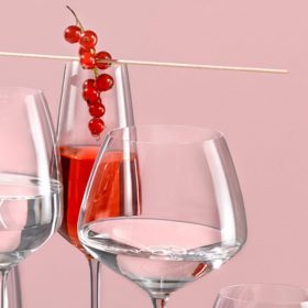 Glasses of white wine