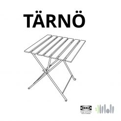 میز و صندلی 2 نفره تاشو ایکیا TARNO