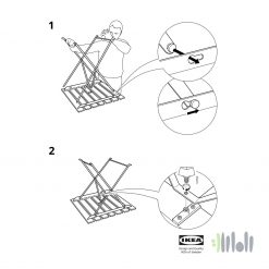 میز و صندلی 2 نفره تاشو ایکیا TARNO