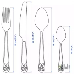 سرویس قاشق و چنگال 24 پارچه ایکیا ATBART