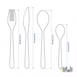 سرویس قاشق و چنگال 24 پارچه ایکیا FORNUFT