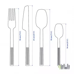 سرویس قاشق و چنگال 24 پارچه ایکیا JUSTERA