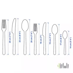 سرویس قاشق و چنگال 56 پارچه ایکیا IKEA 365