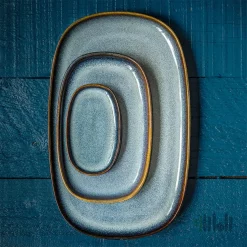 بشقاب سرو 4 عددی ایکیا آبی GLADELIG