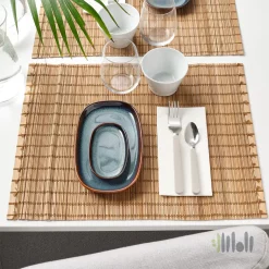 بشقاب سرو 4 عددی ایکیا آبی GLADELIG