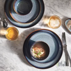 بشقاب غذا خوری ۴ عددی ایکیا آبی GLADELIG