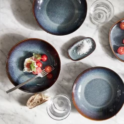 بشقاب غذا خوری ۴ عددی ایکیا آبی GLADELIG