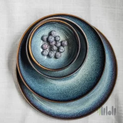 بشقاب غذا خوری ۴ عددی ایکیا آبی GLADELIG