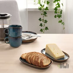 ظرف سرو ۲ عددی ایکیا آبی GLADELIG