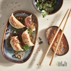 ظرف سرو ۲ عددی ایکیا آبی GLADELIG