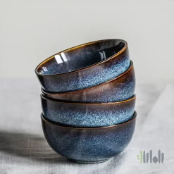 کاسه ۴ عددی ایکیا آبی GLADELIG