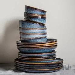 کاسه ۴ عددی قطر ۱۴ سانتی‌ متر ایکیا آبی GLADELIG