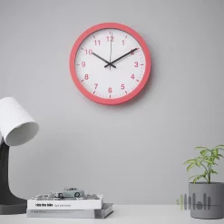 ساعت دیواری صورتی ایکیا TJALLA