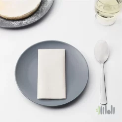 دستمال سفره سفید ایکیا STORATARE