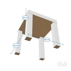 میز عسلی سفید ۳۵ سانتی‌ متر ایکیا LACK۳