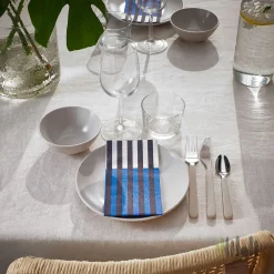 دستمال سفره آبی راه راه ایکیا PALPFJARIL