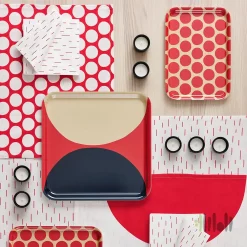 دستمال سفره طرح دار ایکیا SNOKRABBA