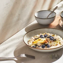 بشقاب خورش خوری ۴ عددی طوسی ایکیا GLADELIG