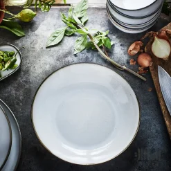 بشقاب خورش خوری ۴ عددی طوسی ایکیا GLADELIG