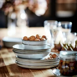 بشقاب خورش خوری ۴ عددی طوسی ایکیا GLADELIG