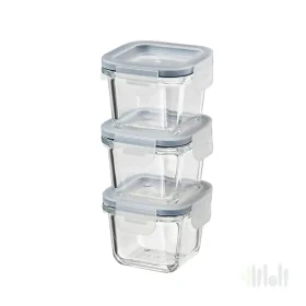 ظرف نگهدارنده غذا شیشه ای ست 3 عددی ایکیا IKEA 365
