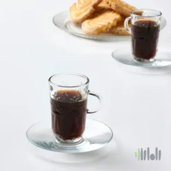 فنجان و نعلبکی ست ۴ عددی ایکیا SALLSKAPLIG