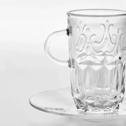 فنجان و نعلبکی ست ۴ عددی ایکیا SALLSKAPLIG