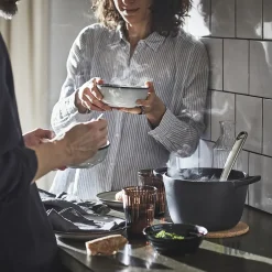 کاسه ۴ عددی قطر ۱۴ سانتی‌ متر طوسی ایکیا GLADELIG