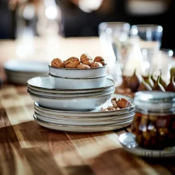 بشقاب غذا خوری 4 عددی ایکیا طوسی GLADELIG