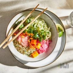 بشقاب غذا خوری ۴ عددی ایکیا طوسی GLADELIG