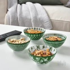 کاسه سبز ۴ عددی ایکیا ENTUSIASM