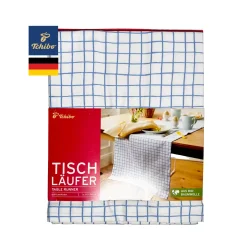 رانر چهارخانه آبی چیبو