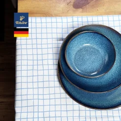 رانر چهارخانه آبی چیبو