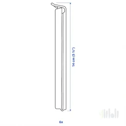 گیره پلاستیک ۶ عددی ایکیا BEVARA