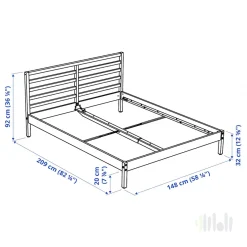 تخت خواب دو نفره ایکیا TARVA