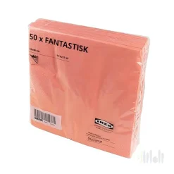 دستمال سفره صورتی ایکیا FANTASTISK