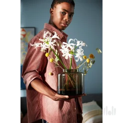 گلدان دودی ایکیا KONSTFULL