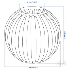 گلدان آبی ایکیا SKOGSTUNDRA