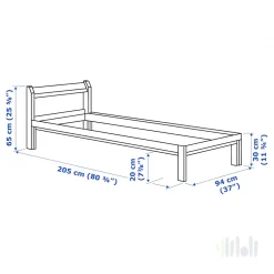 تختخواب یک نفره ایکیا NEIDEN