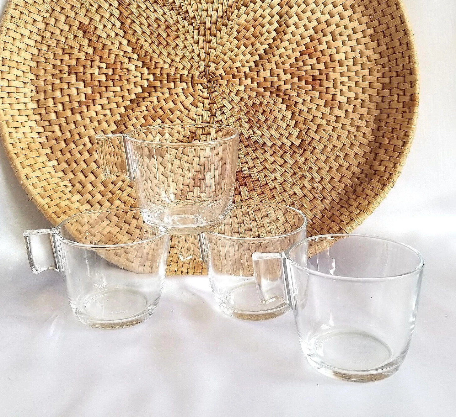 لیوان چای شیشه ای دسته دار ایکیا STELNA