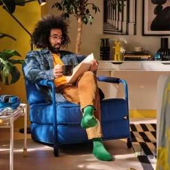 صندلی راحتی تاشو آبی ایکیا BRANNBOLL