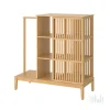 کمد قفسه دار بامبو درب کشویی ایکیا NORDKISA