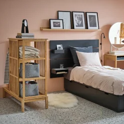 کمد قفسه دار بامبو درب کشویی ایکیا NORDKISA