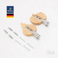 قلاب دیواری 2 تایی چوبی چیبو