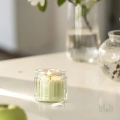 شمع لیوانی معطر سیب سبز ایکیا LOVSKOGSLUND