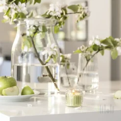 شمع لیوانی معطر سیب سبز ایکیا LOVSKOGSLUND