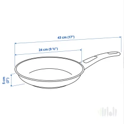 ماهیتابه قطر ۲۴ سانتی متر ایکیا HEMLAGAD 18 ماهیتابه قطر ۲۴ سانتی متر ایکیا HEMLAGAD