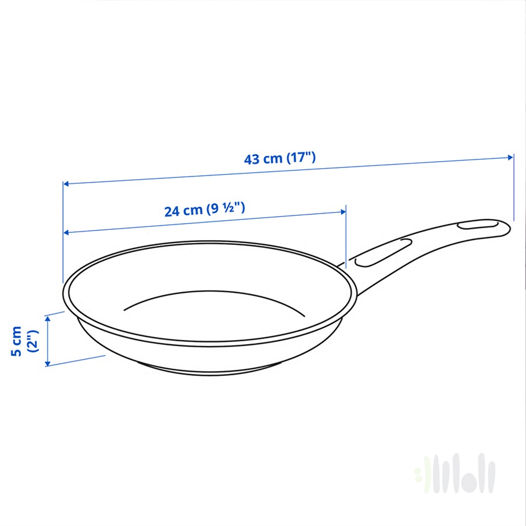 ماهیتابه قطر ۲۴ سانتی متر ایکیا HEMLAGAD 10 ماهیتابه قطر ۲۴ سانتی متر ایکیا HEMLAGAD