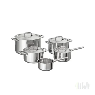 سرویس قابلمه ایکیا ۹ پارچه استیل IKEA 365+